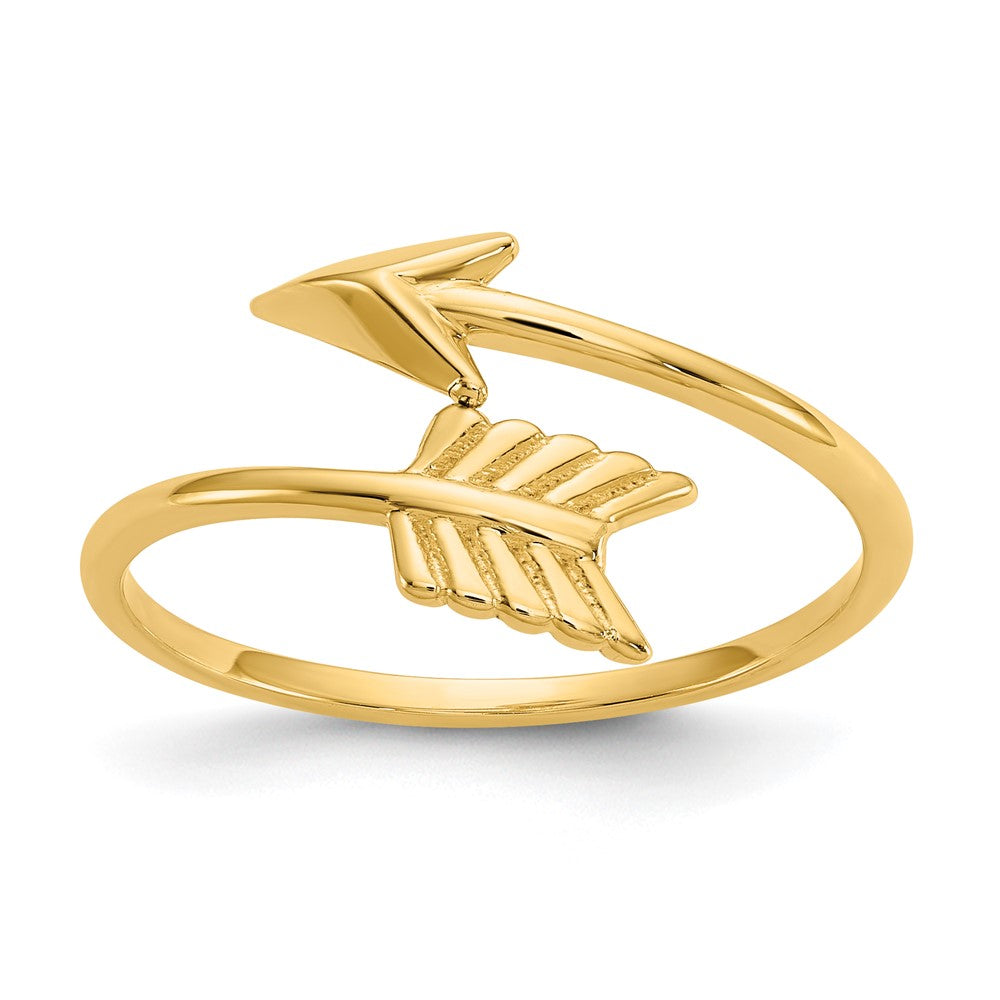 14K Polished Arrow Ring Size 7