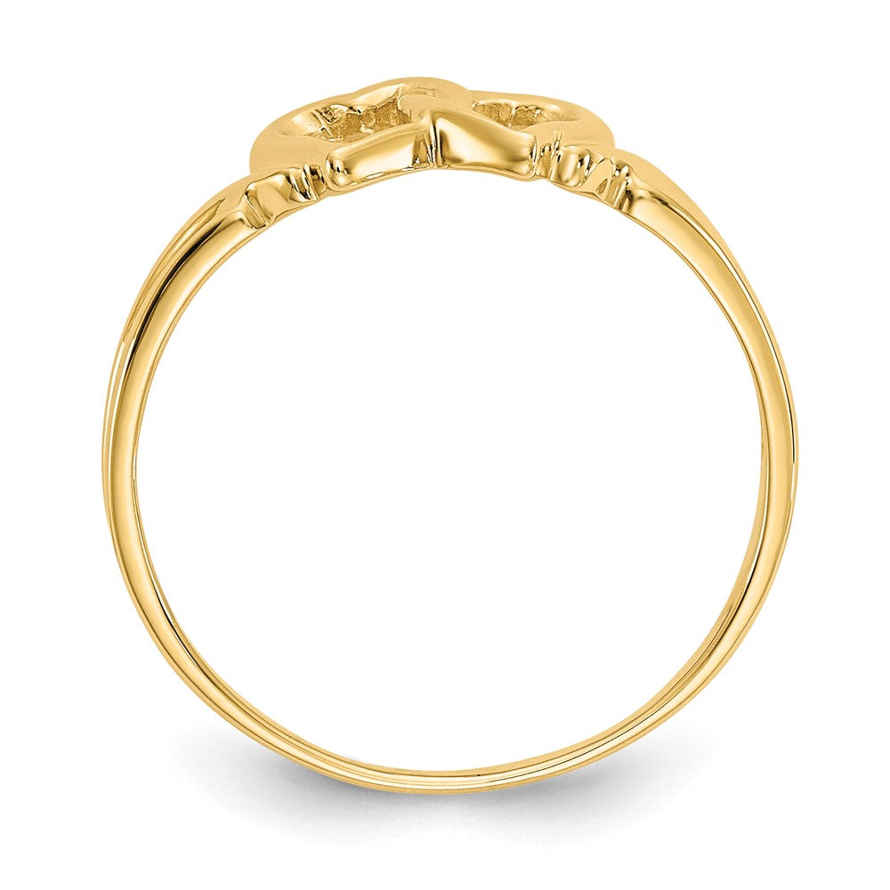 10K Heart Ring Yellow Gold