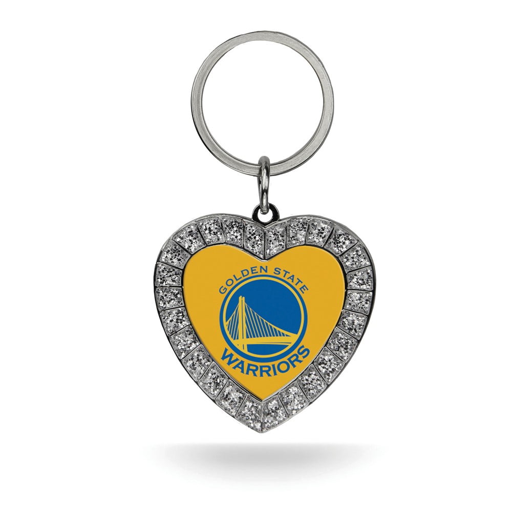 NBA Golden State Warriors Rhinestone Heart Key Ring QGC7909