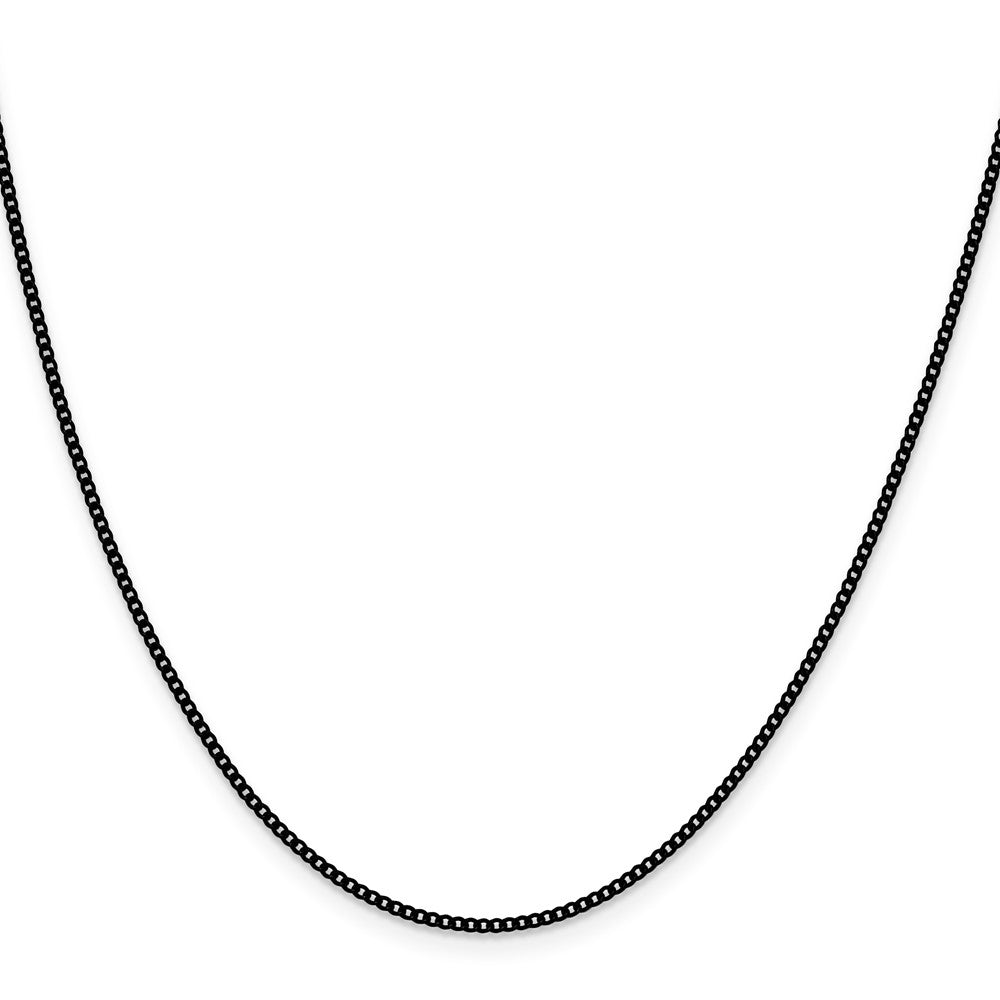 Chisel Stainless Steel Polished Black IP-plated 1.5mm 20 inch Curb Chain