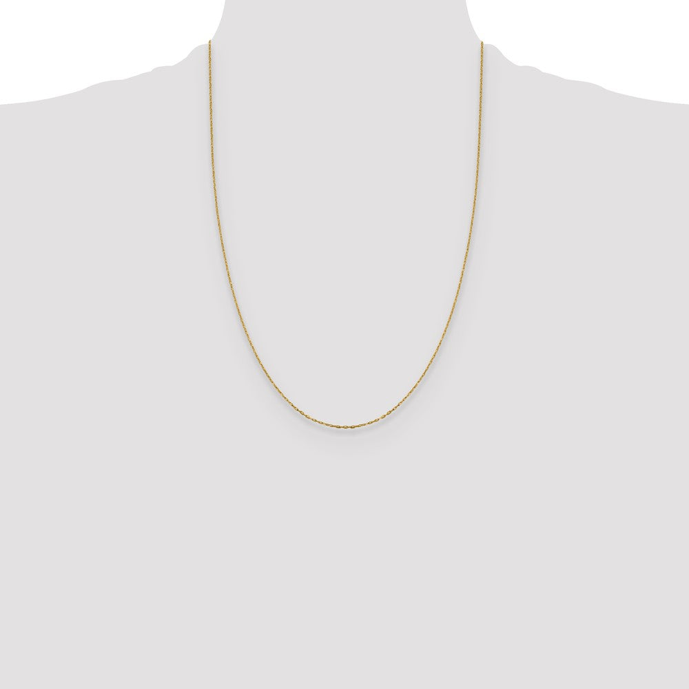 14K 1mm D/C Open Long Link Cable Chain