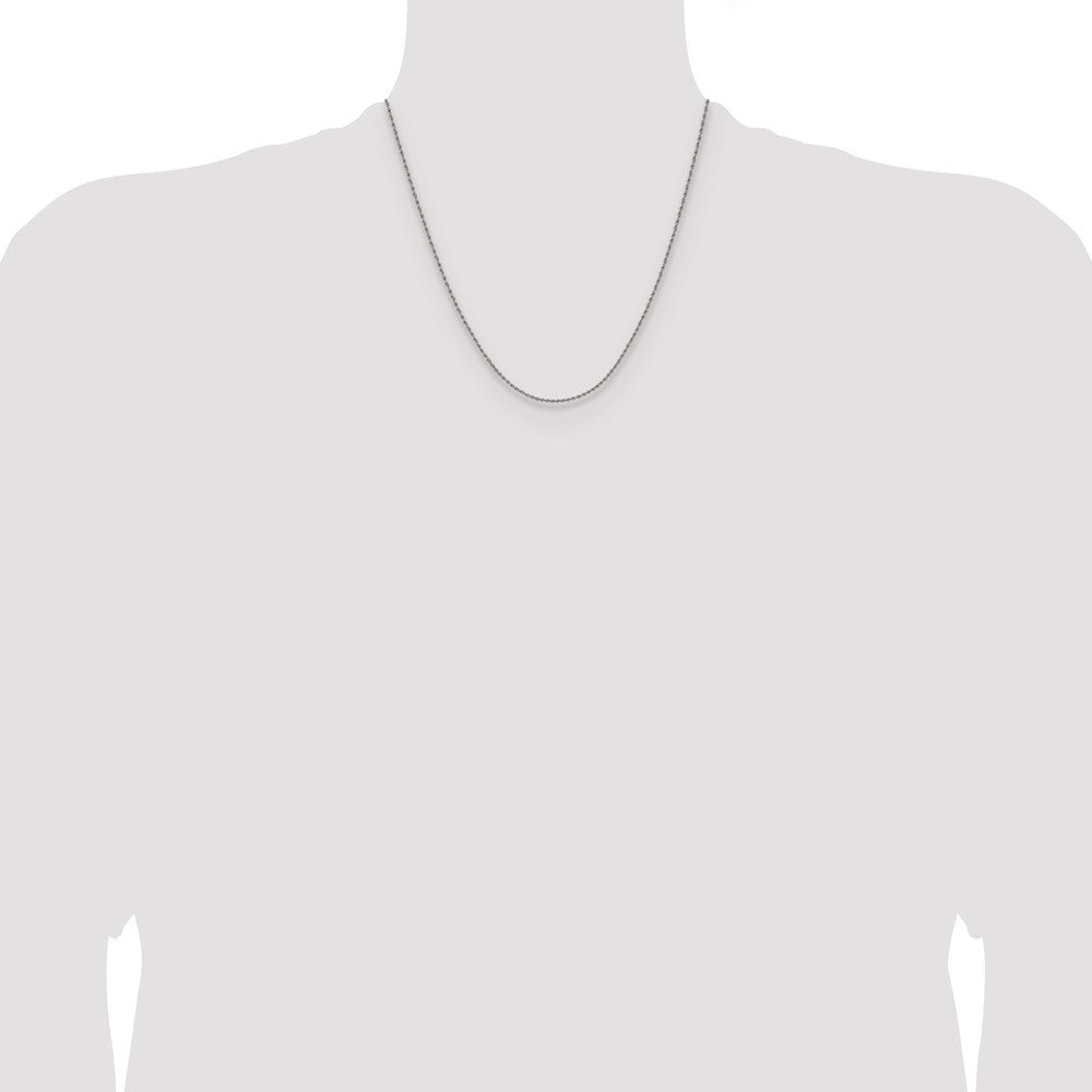 Chisel Stainless Steel Polished 1.5mm 20 inch Rope Chain