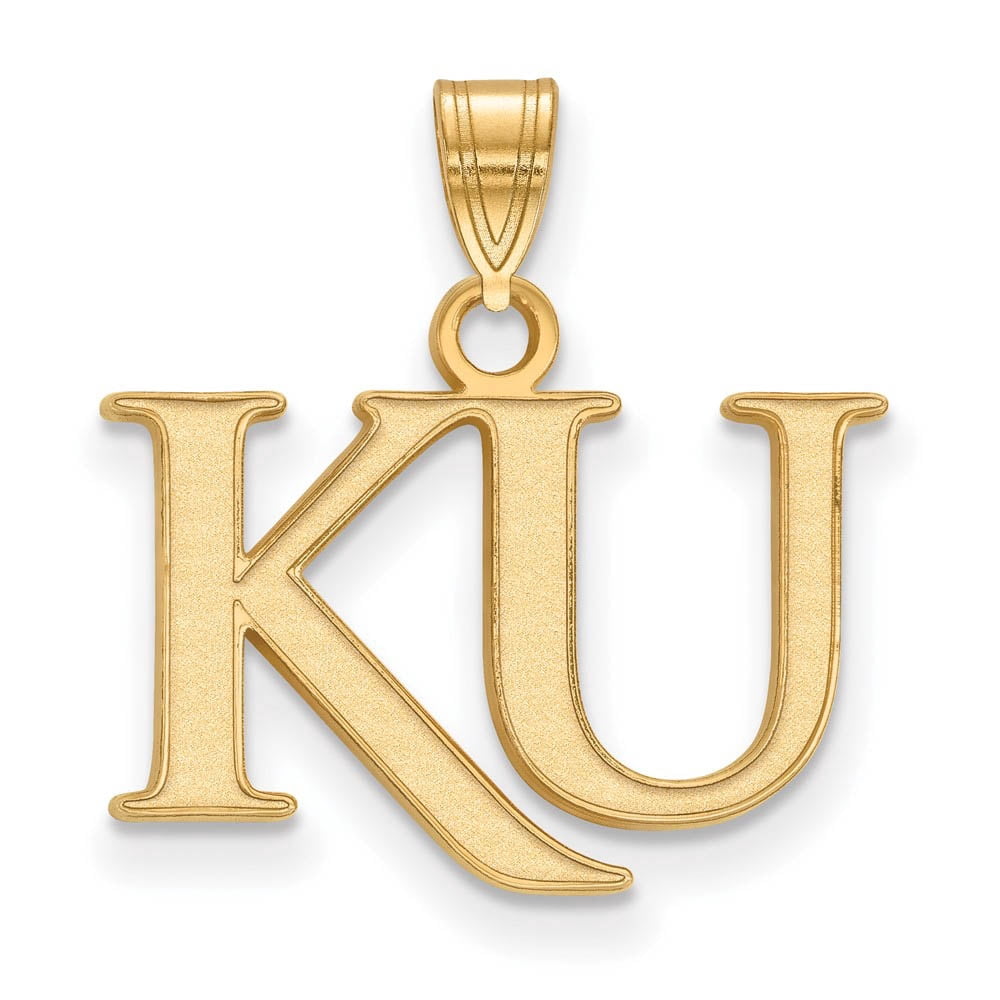 14k Gold LogoArt University of Kansas K-U Small Pendant Q4Y051UKS