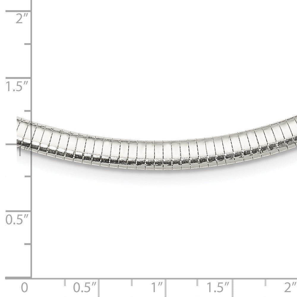Sterling Silver 6mm Cubetto Necklace 18 Inches