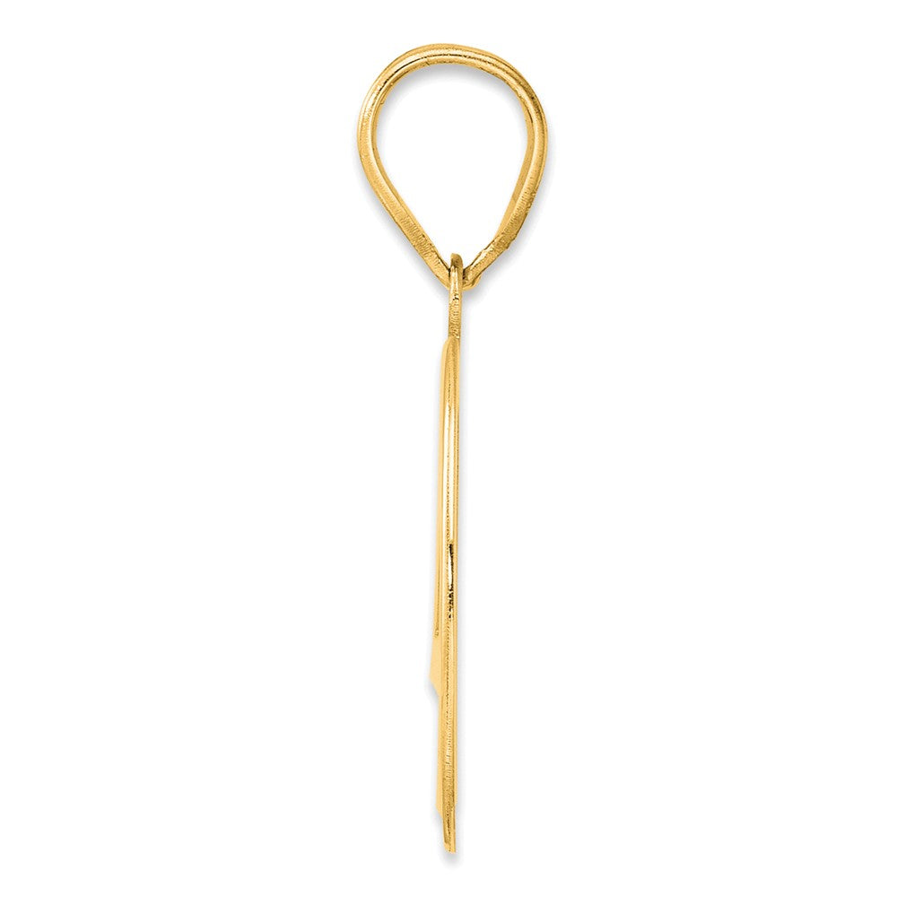 14k Polished Number 40 Pendant
