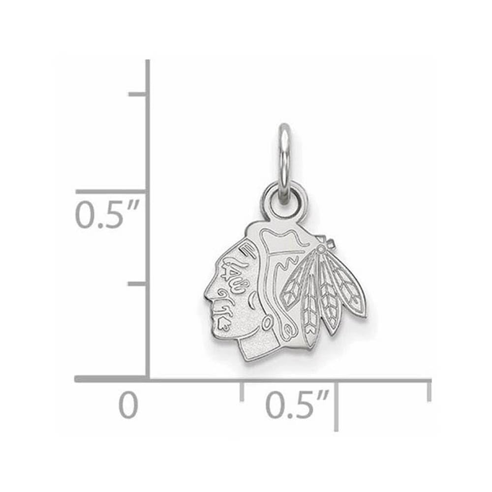 Women's Blackhawks Sterling Silver XS Pendant