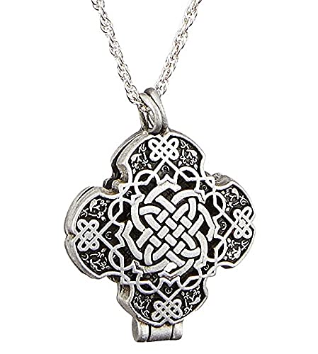 Cathedral Art Celtic Prayer Locket Necklace, One Size, Silver PL215