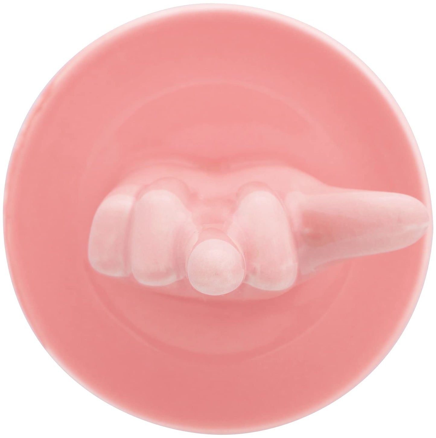 Stephanie Imports Peach Pink Ceramic Jewelry Organiser Ring Dish Tray