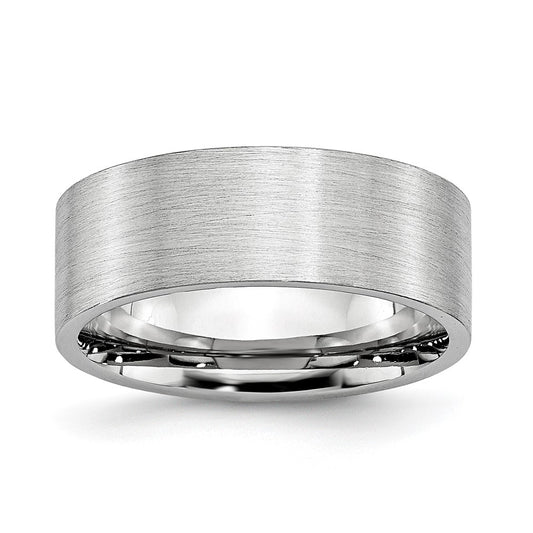 Cobalt Flat Satin 8mm Band Size - 11.5
