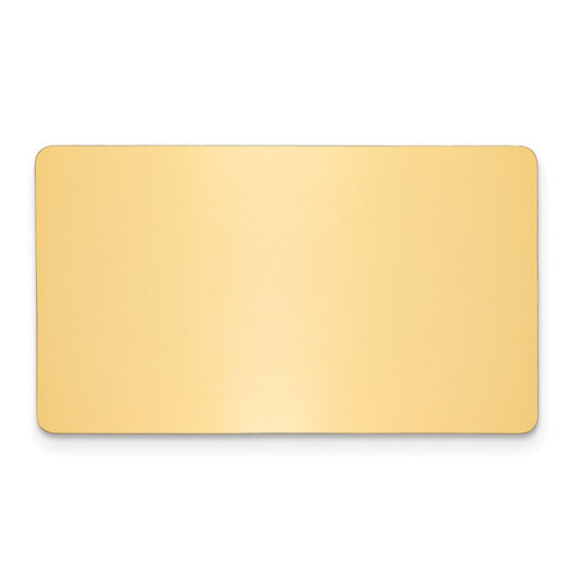 1 x 1 11/16 Polished Brass Plates-Set of 6