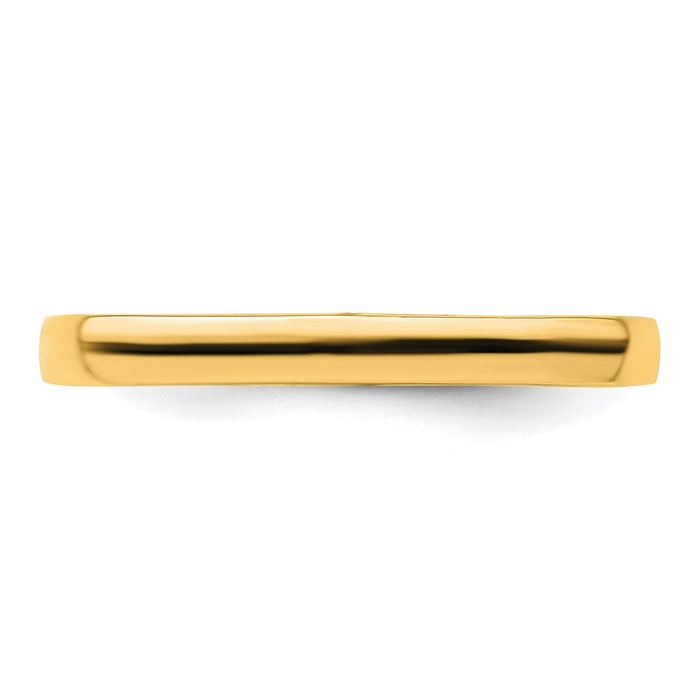 Sterling Silver Stackable Expressions Polished Gold-plated Square Ring Size -7