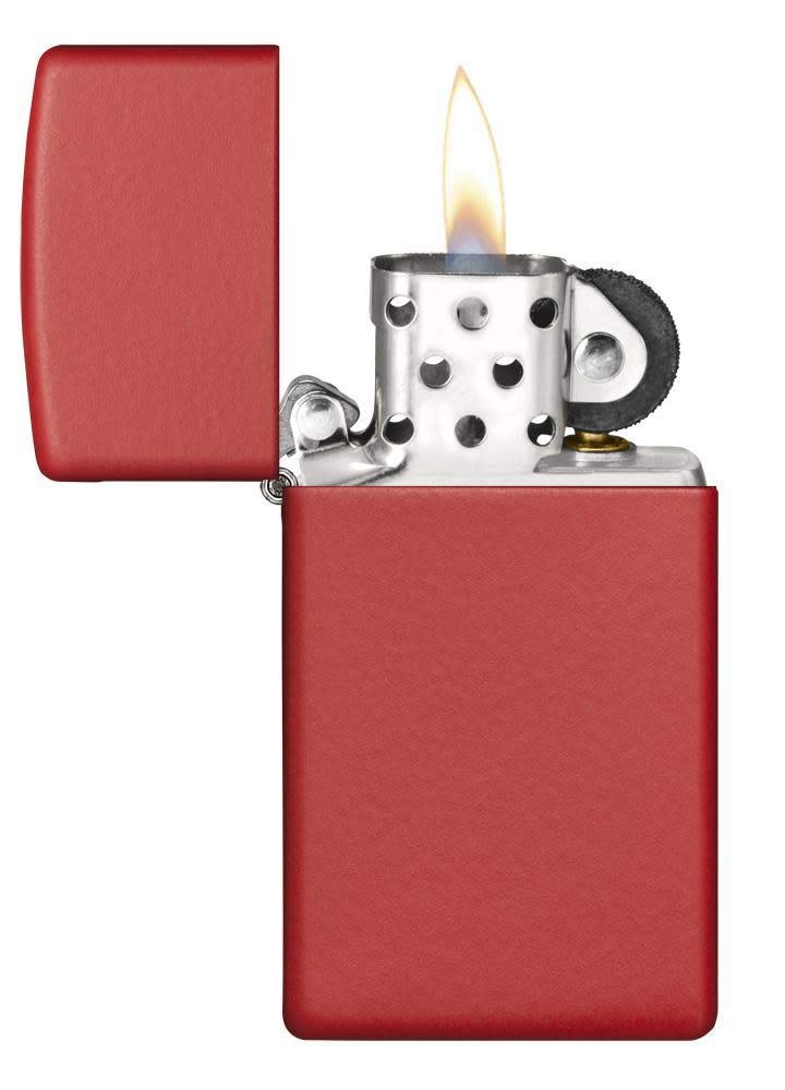 Zippo Slim Red Matte Pocket Lighter