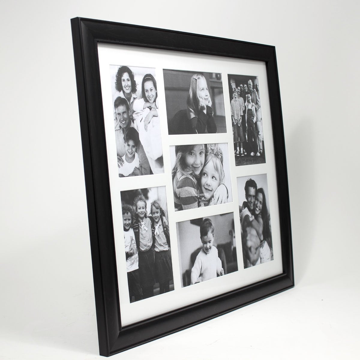 Black Collage Frame - Seven Opening 4x6 Gallery Frame