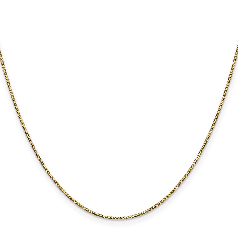 14K .9mm Box Chain Yellow Gold