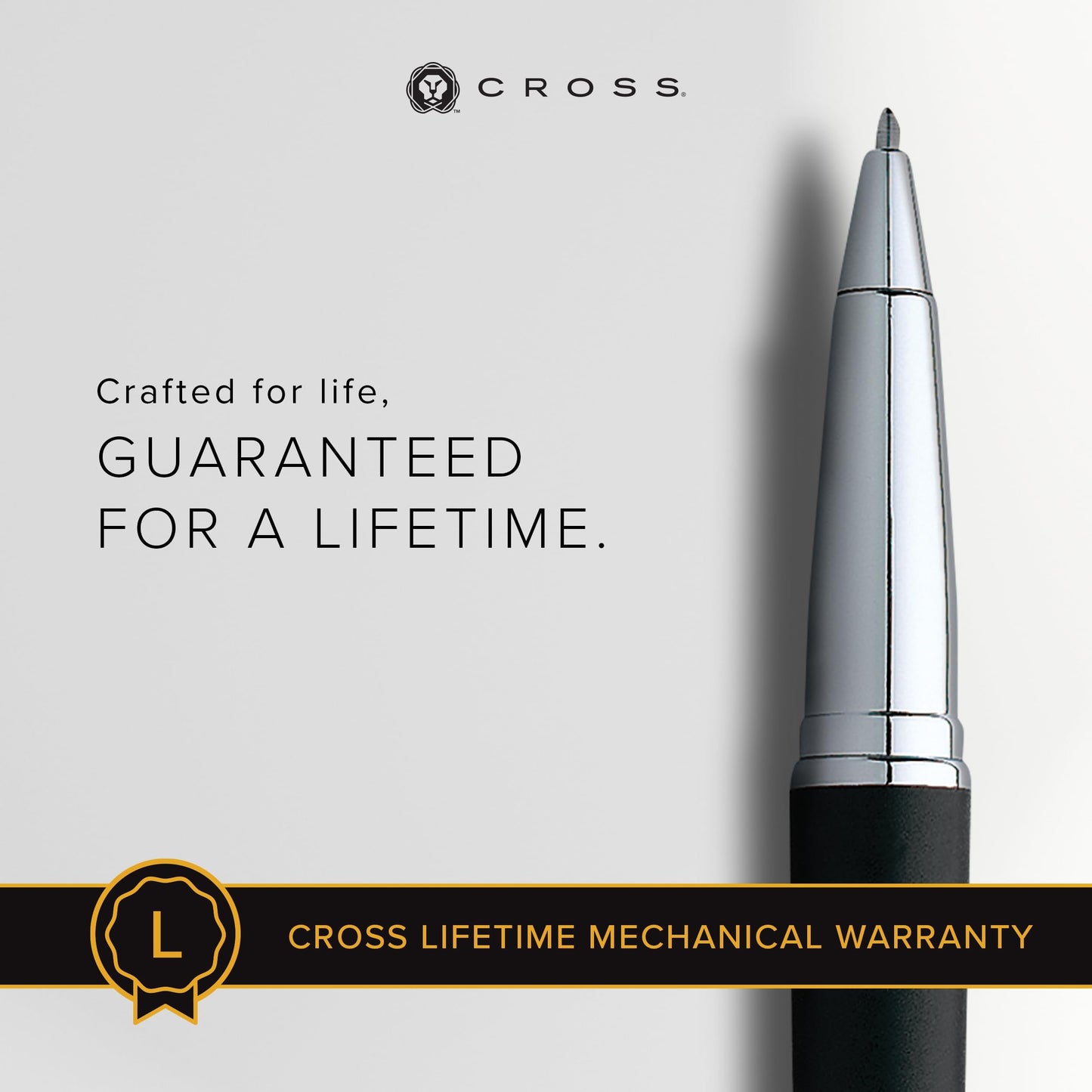 Cross ATX Refillable Ballpoint Pen, Medium Ballpen, Includes Premium Gift Box - Basalt Black