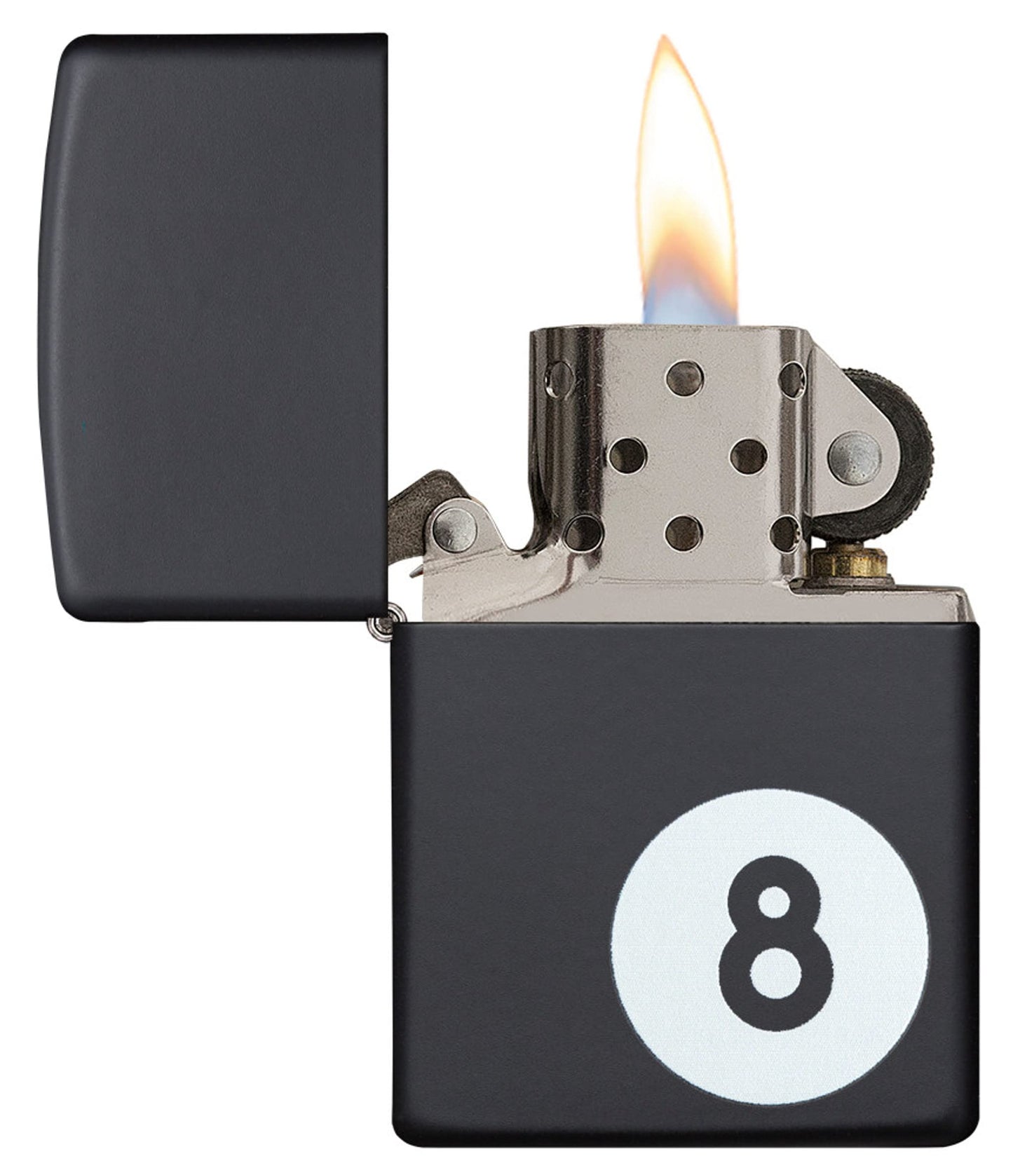 Zippo Eight Ball Black Matte Pocket Lighter