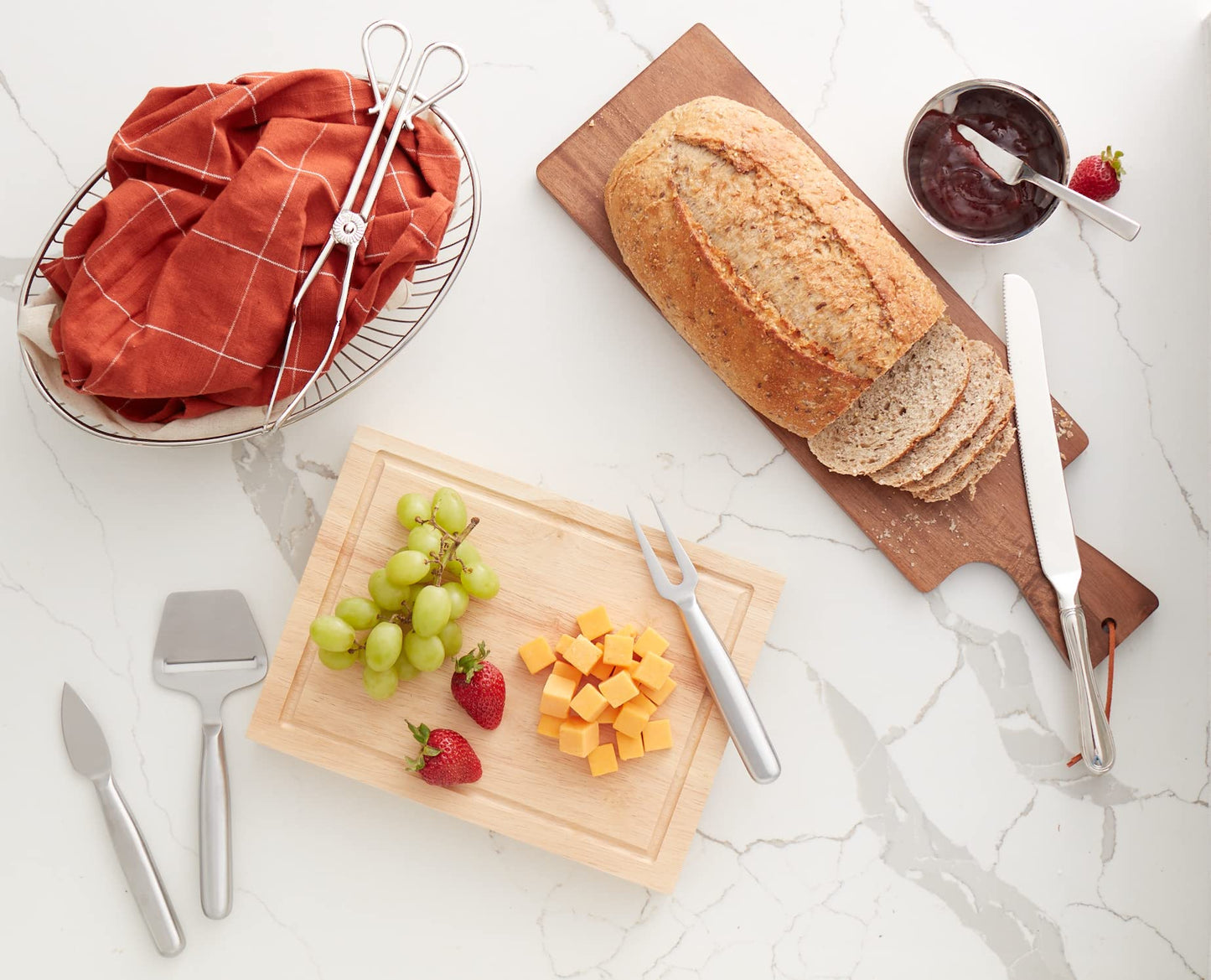 Acacia Wood Handled Bread Board