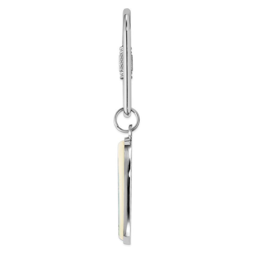 Barlow Designs Color Eagle Landing Oval Key Chain