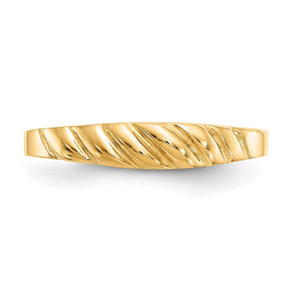 14K Polished Valley Dome Ring Size 6