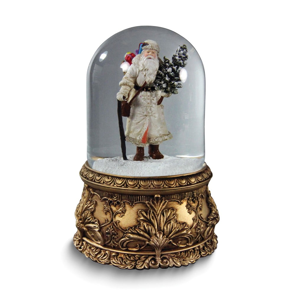 San Francisco Music Box (Plays Jolly Old St. Nick) Santa Musical Domed Water Globe QGM22016