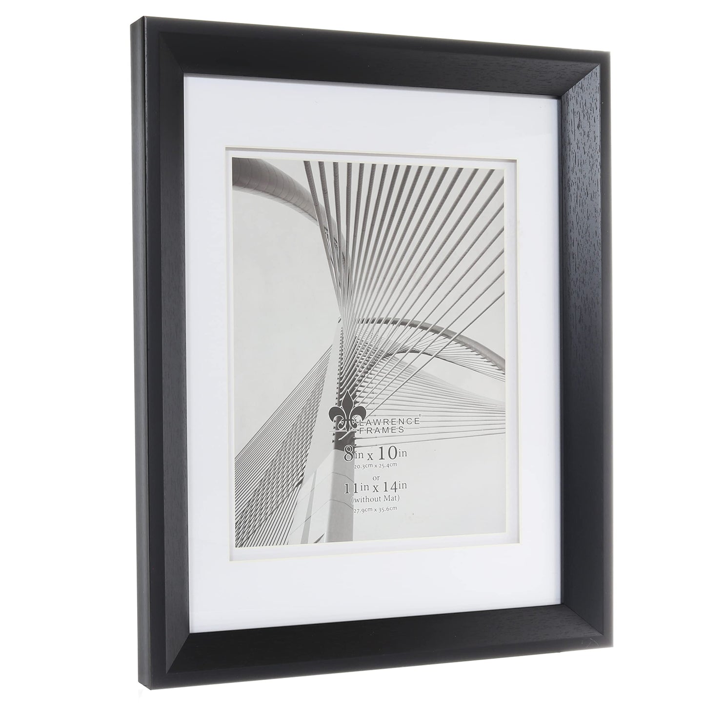 LEXINGTON 11x14 8x10 Fancy Mat Black Frame by Lawrence - 8x10