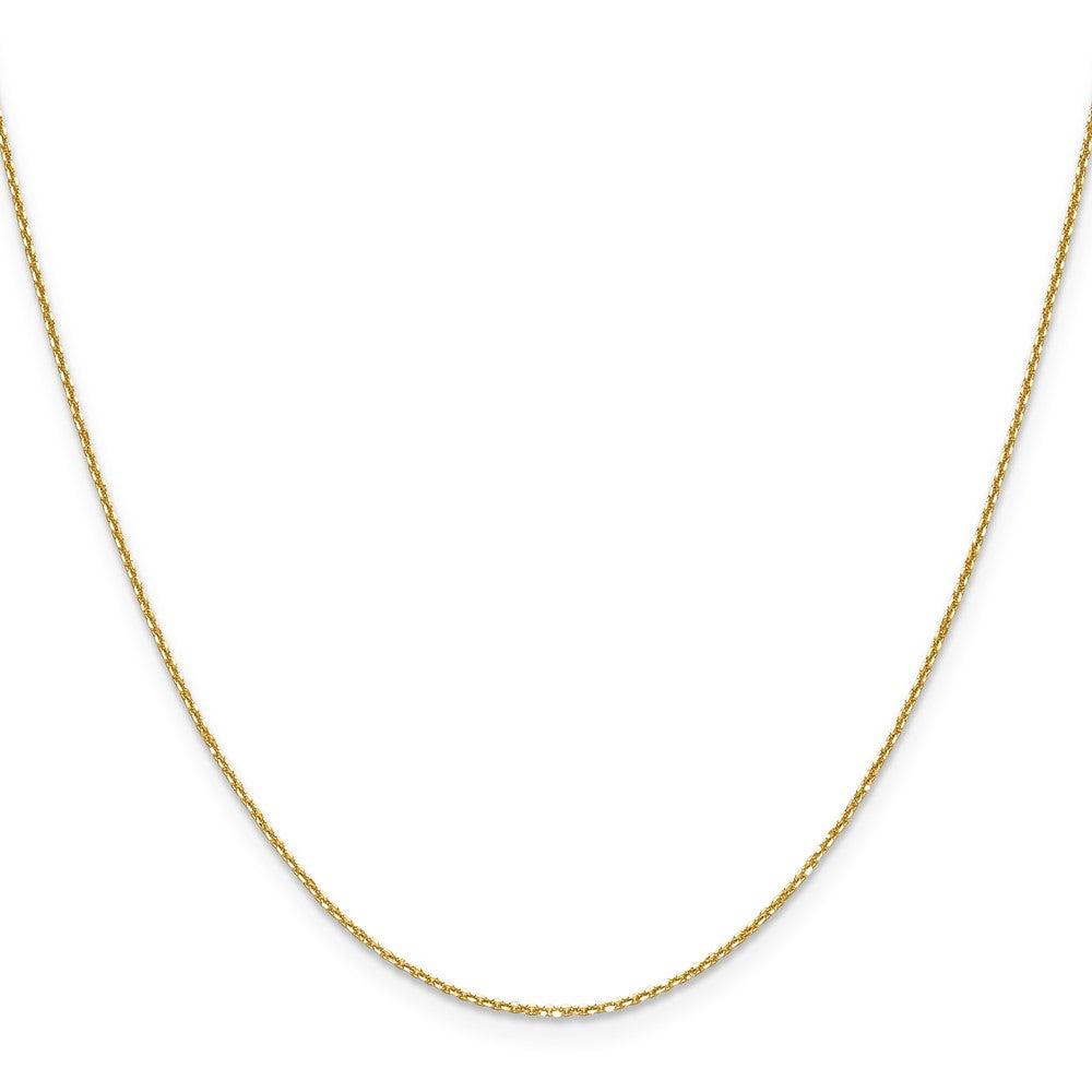 14K 1.1mm D/C Round Cable Chain