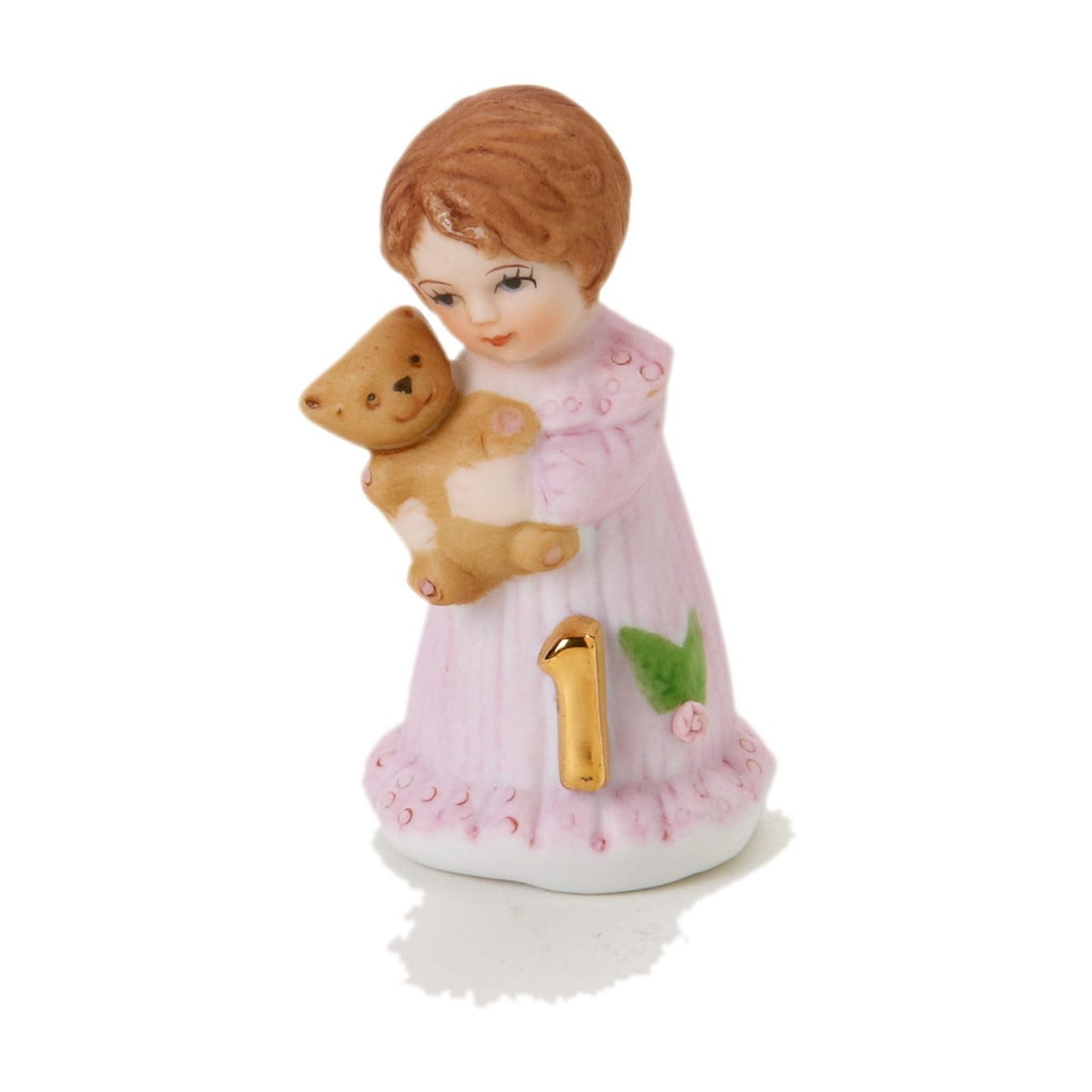 Growing Up Birthday Girls Brunette Age 1 Figurine 2.5in H