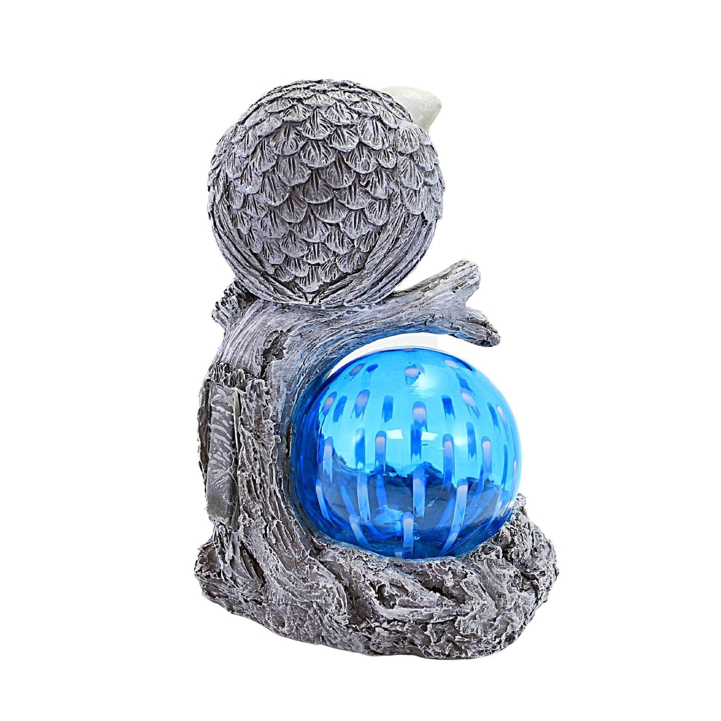 Home & Garden Owl Solar Led Garden Statue Polyresin Pudgy Pals Tree 14254