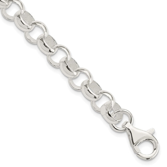 Sterling Silver 8.00mm Belcher Light Bracelet 7.5 inches
