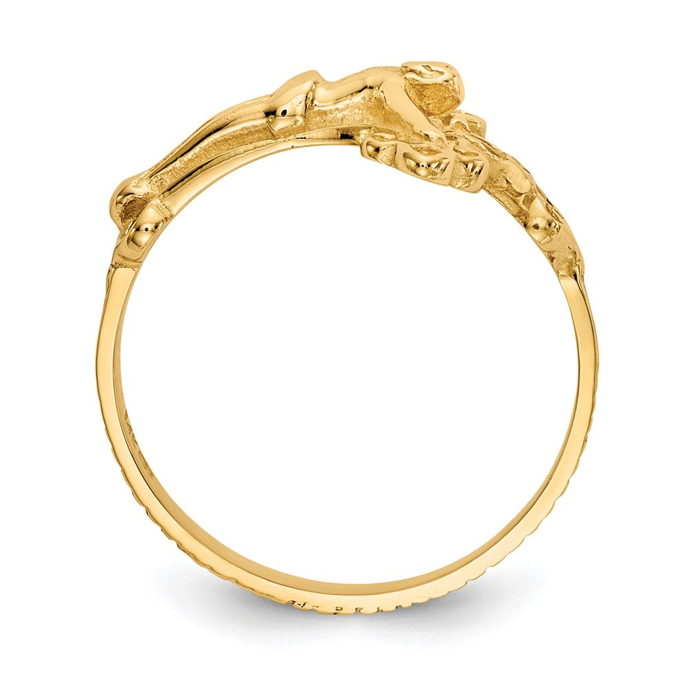 14k Crucifix Ring Size 6
