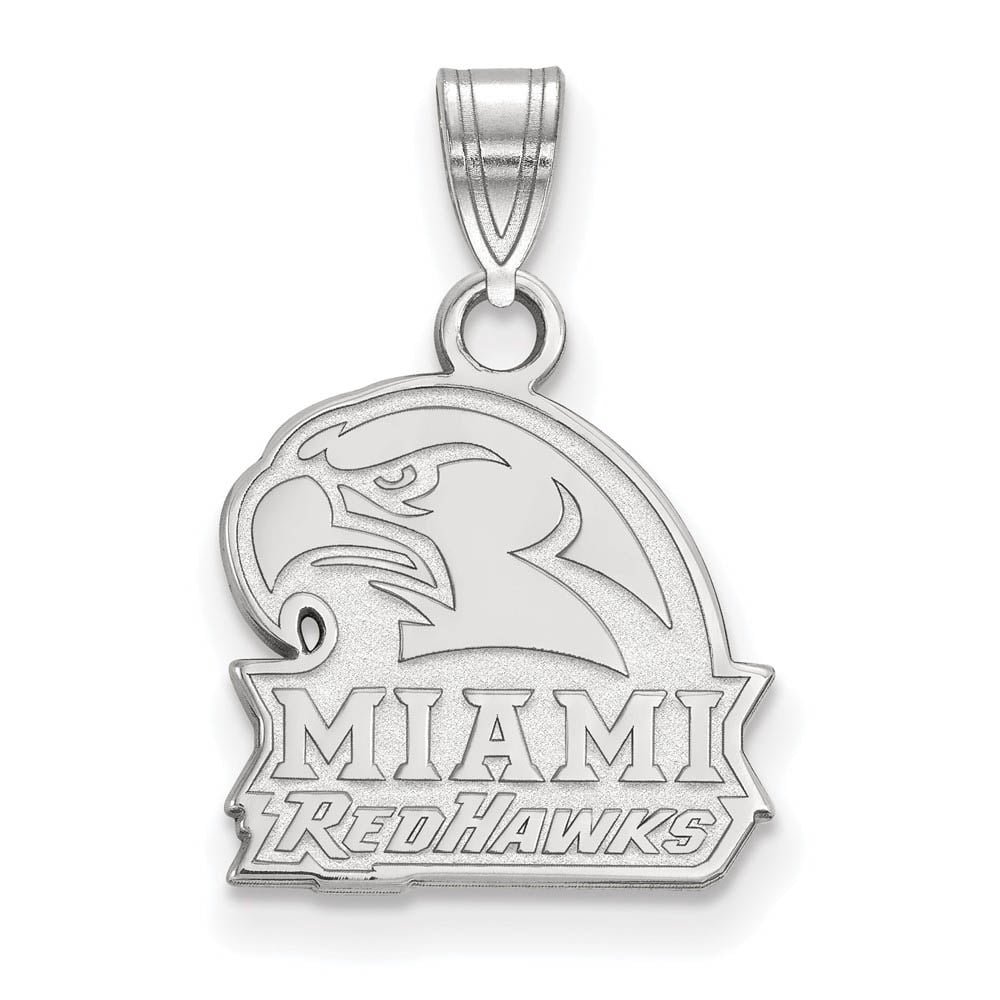 Sterling Silver Miami U Small Logo Pendant
