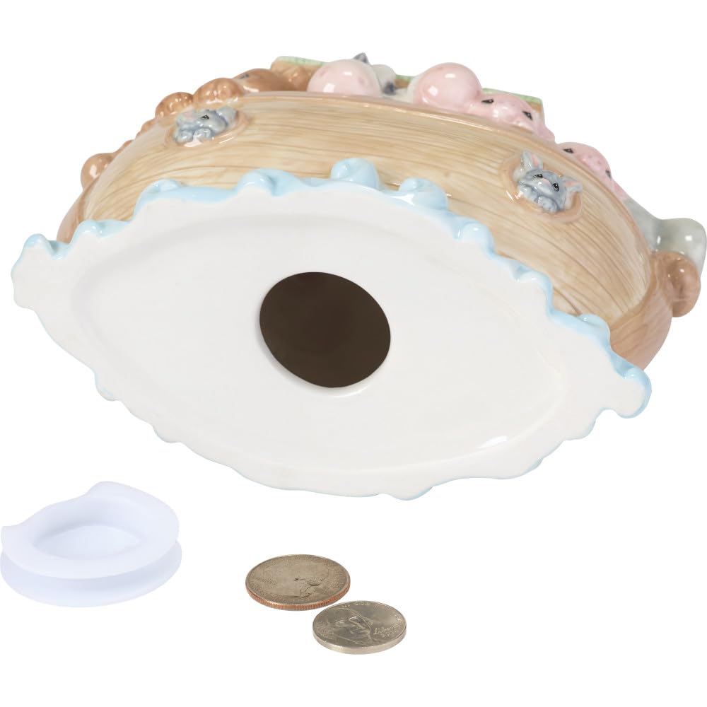 Precious Moments Overflowing with Love Noah's Ark Top Slot Porcelain Bank Nursery Décor 173434