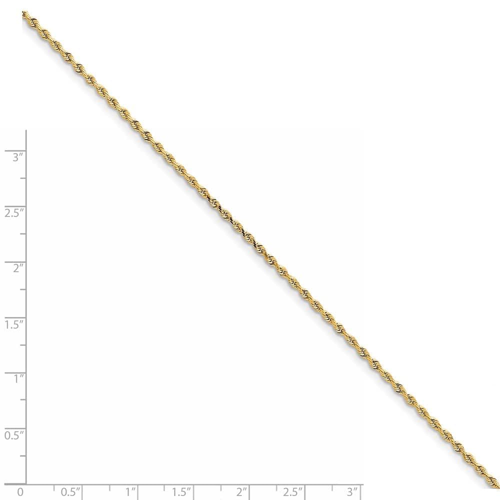 10k 2mm D/C Quadruple Rope Chain Anklet