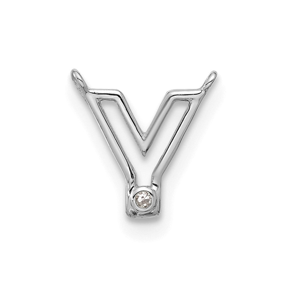 Stella & Dot 10kw Diamond Initial Y Charm Element