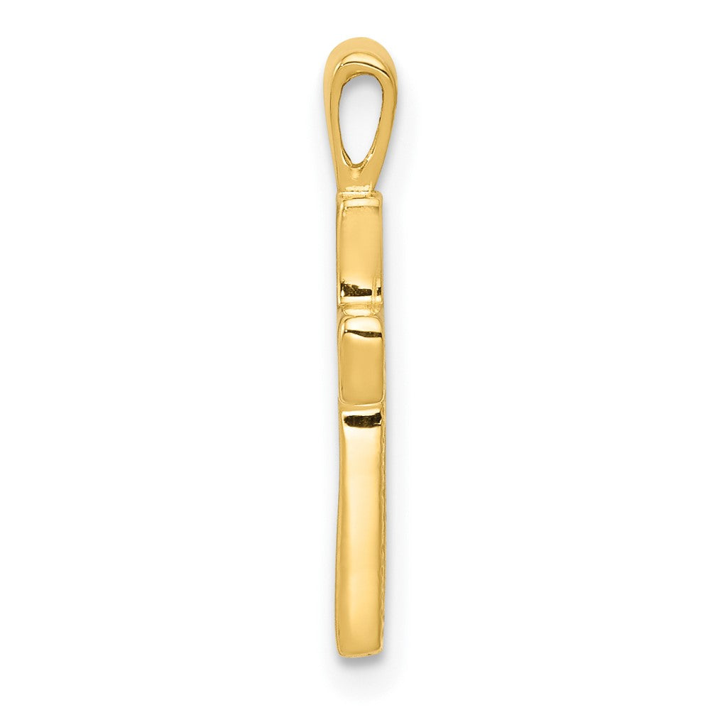 10k Cross Charm Yellow Gold