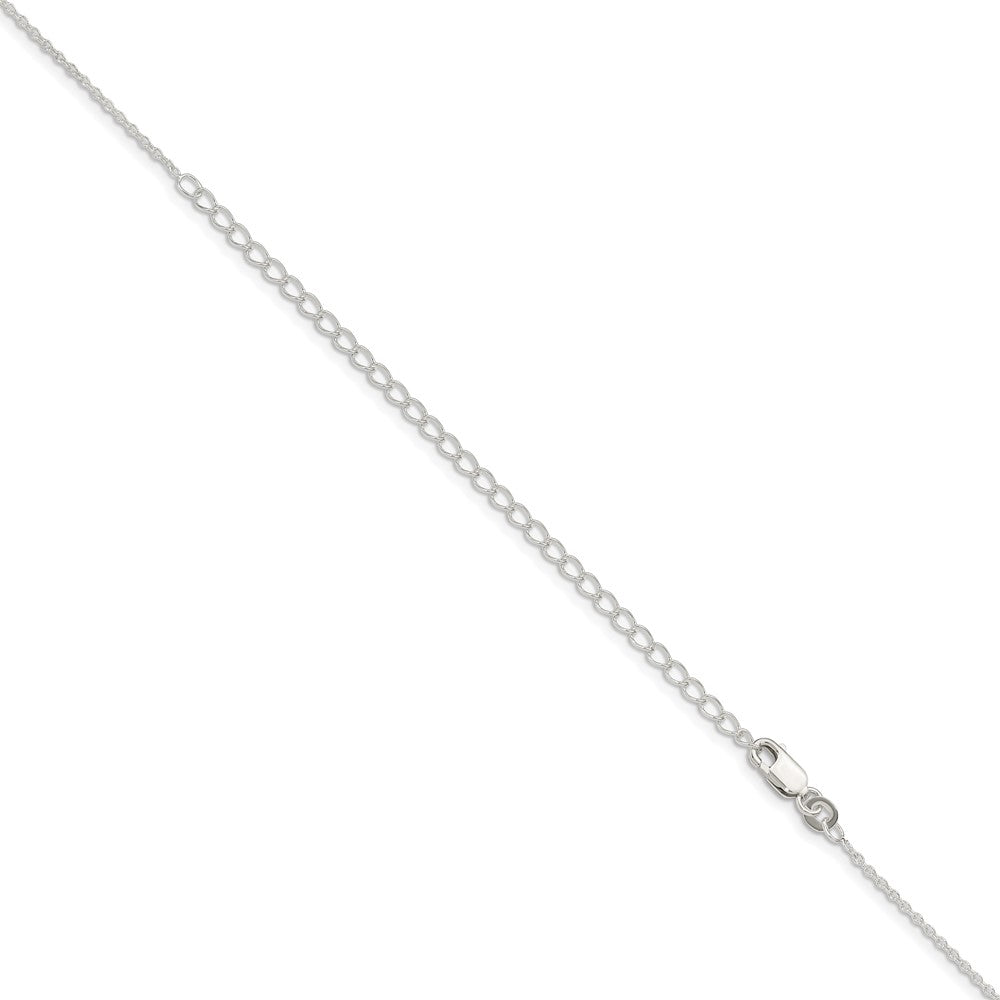 Sterling Silver 1.25mm Cable Chain w/4in ext. 22 Inches