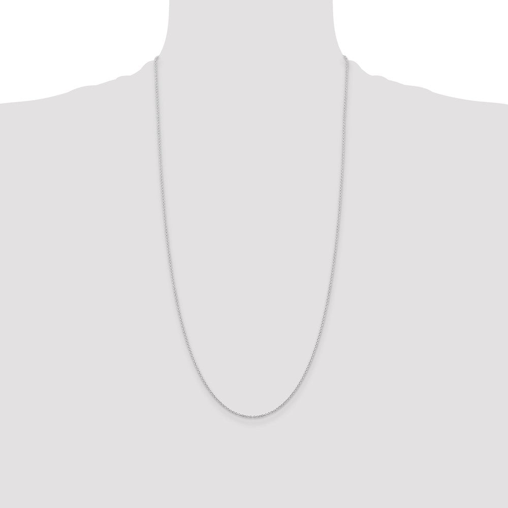 Sterling Silver 1.25mm Cable Chain 28 Inches