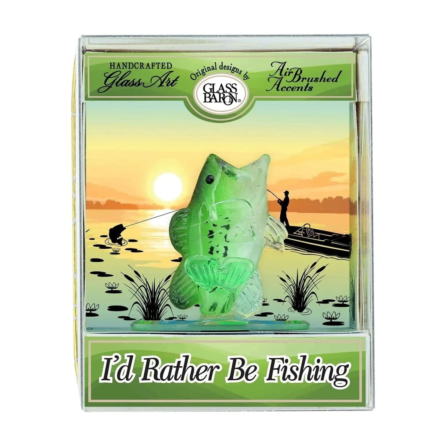 Keepsake Box "I'd Rather be Fishing" by Glass Baron