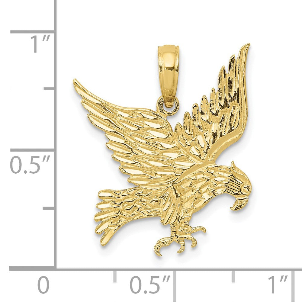 10k Eagle Pendant Yellow Gold