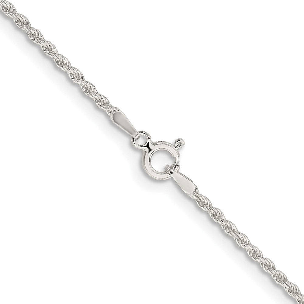 Sterling Silver 1.8mm Solid Rope Chain 30 Inches