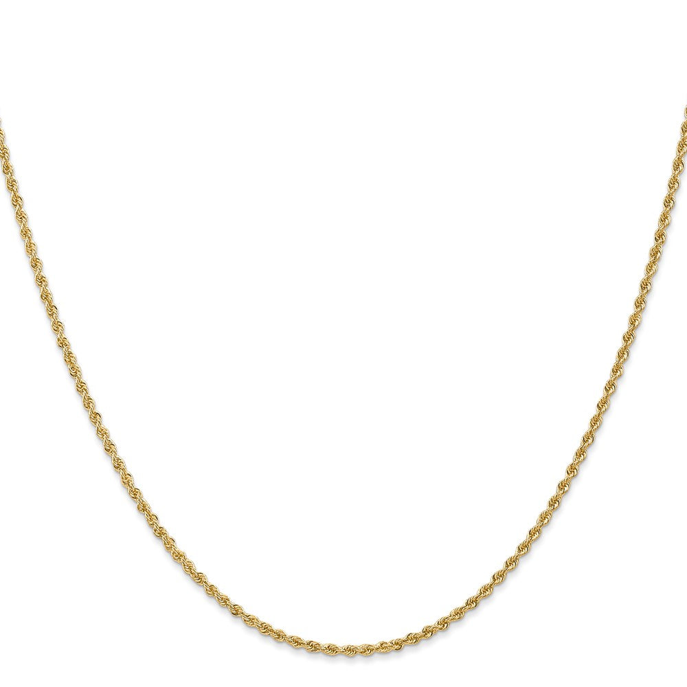 10k 1.6mm Solid Regular Rope Chain