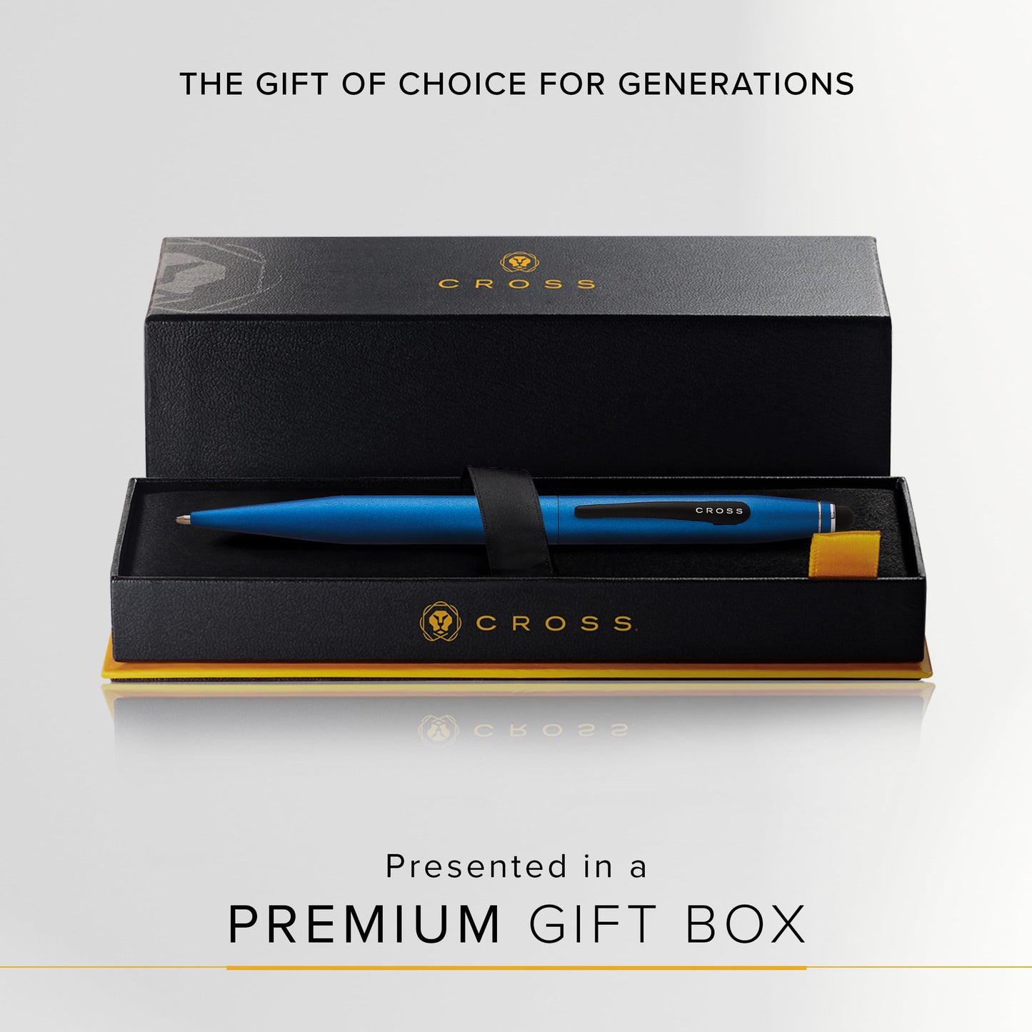 Cross Tech2 Refillable Ballpoint Pen, Medium Ballpen With Stylus, Includes Premium Gift Box - Metallic Blue