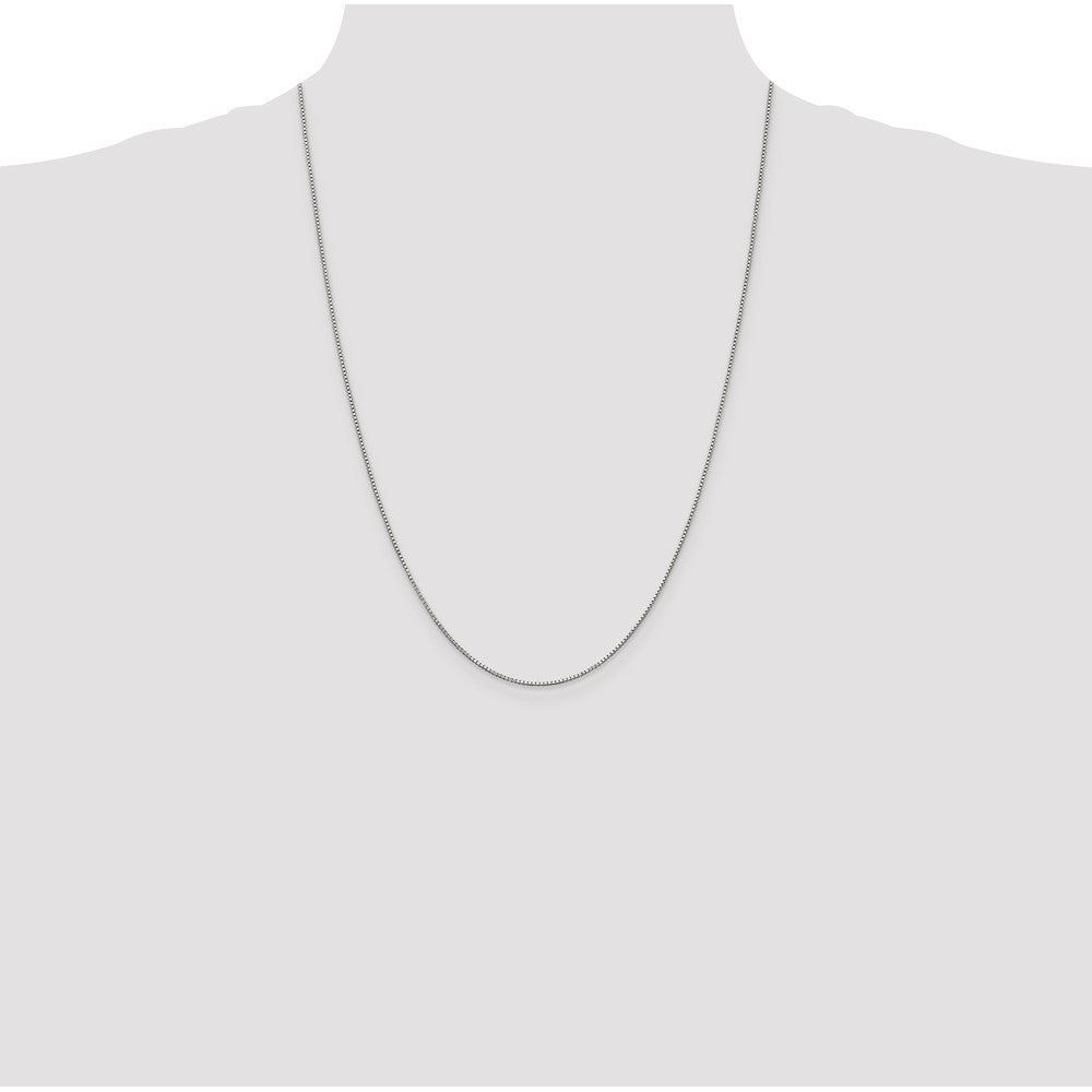 Sterling Silver .9mm Box Chain 24 Inches
