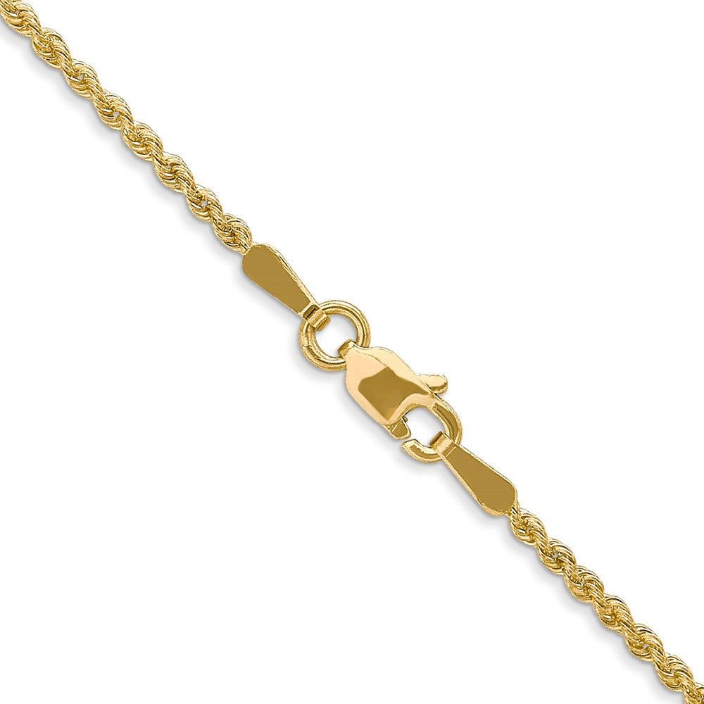10k 1.6mm Solid Regular Rope Chain