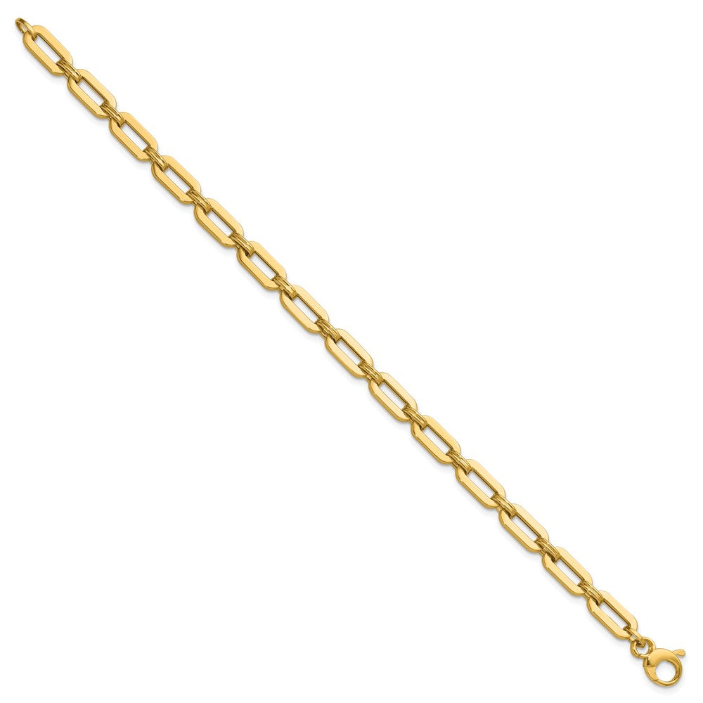 14K Polished Fancy Link Bracelet 7.75  inches