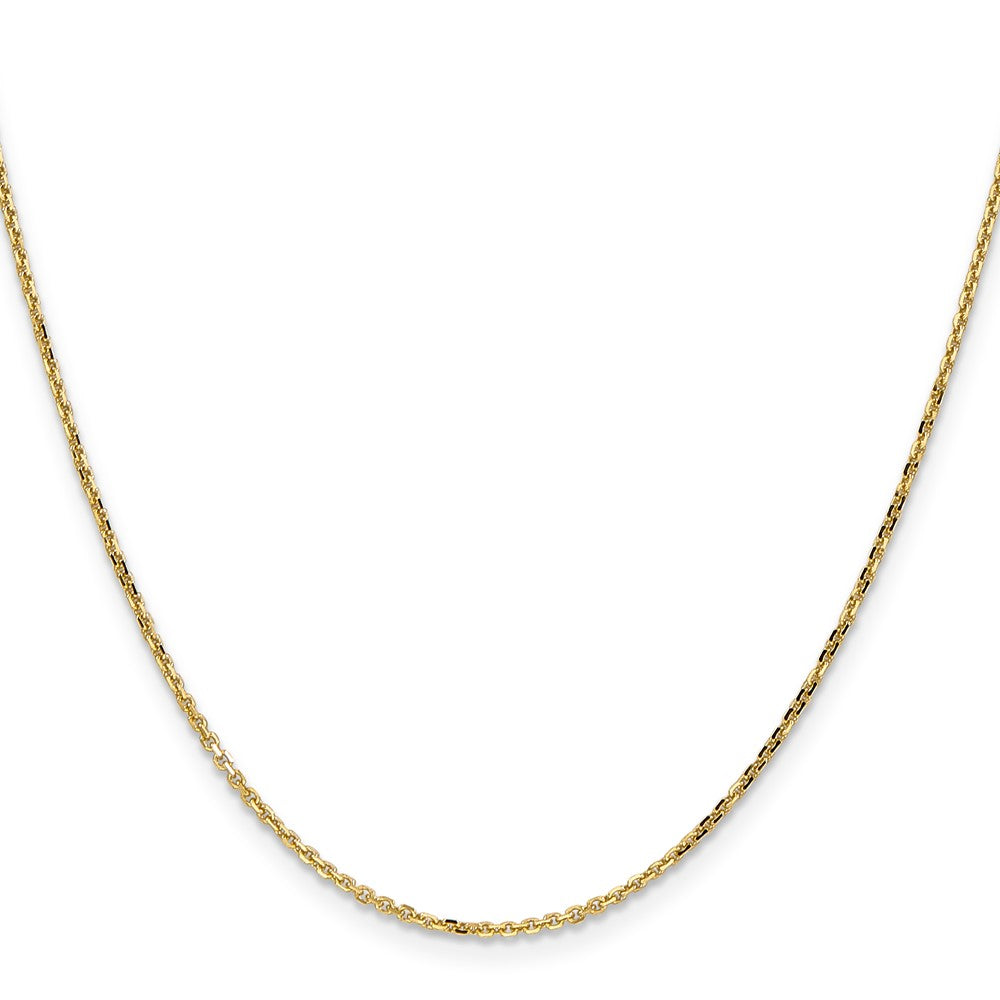 14k 1.4mm D/C Round Open Link Cable Chain
