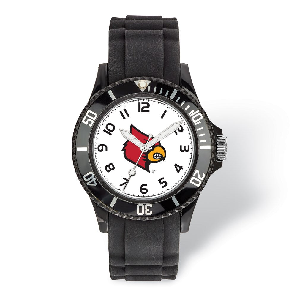 LogoArt University of Louisville Scholastic Silicone Strap Quartz Watch QUL170