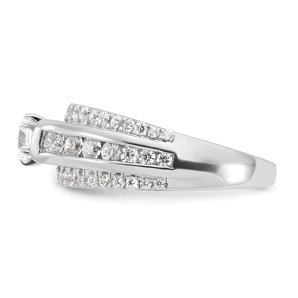 Sterling Silver Rhodium-plated Diamonore Ring