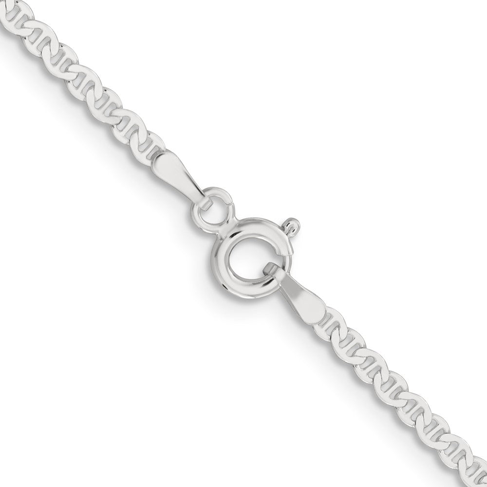 Sterling Silver 2.25mm Flat Anchor Chain 22 Inches