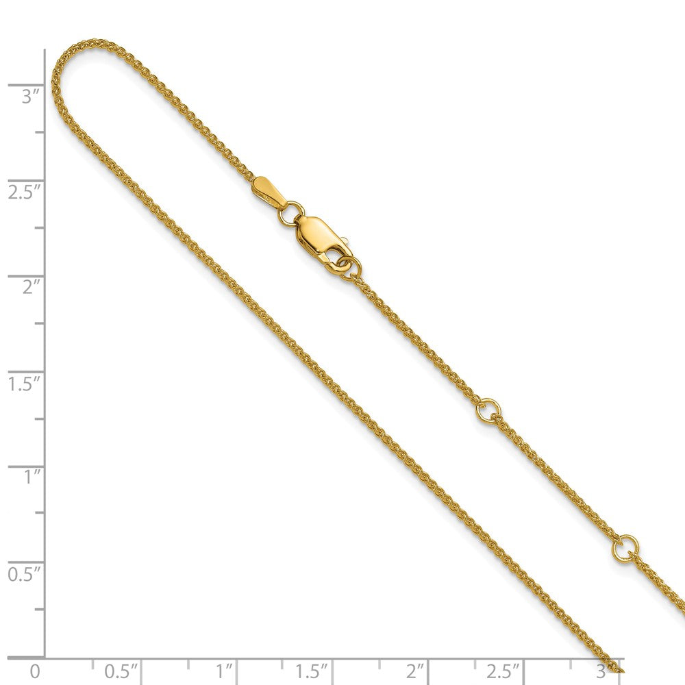 10k 1.2mm Spiga 1in+1in Adjustable Chain